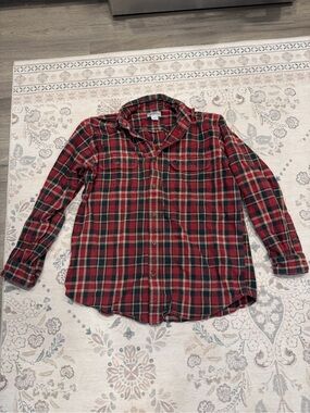 Carhartt Red and Green Plaid Flannel Shirt